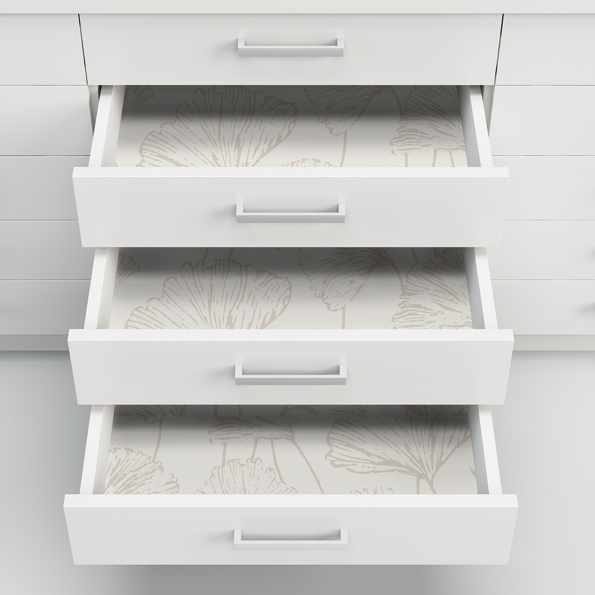 NUS3578 Silver Hikarigaoka Peel and Stick Wallpaper by NuWallpaper