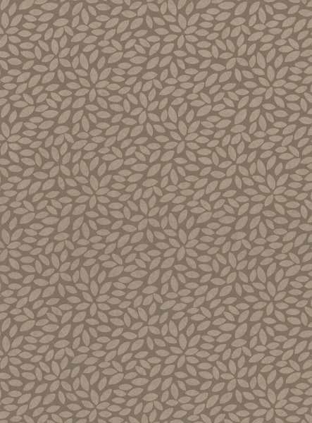 Picture of Deschia Light Brown Abstract Leaves Wallpaper
