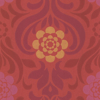 Picture of Abagail Red Floral Medallion Wallpaper