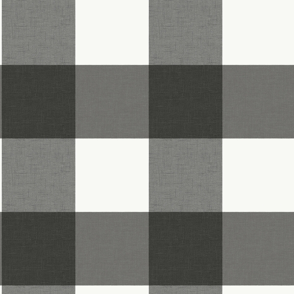 Picture of Charcoal Farmhouse Plaid Peel and Stick Wallpaper