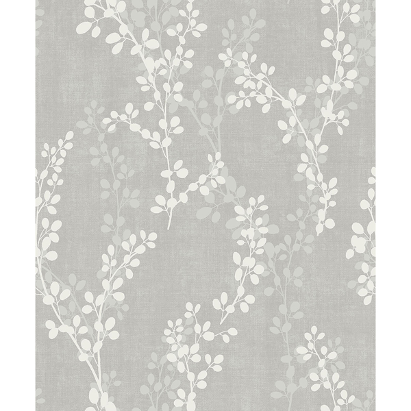 Picture of Twig Grey Botanical Wallpaper
