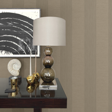 Show details for Intrepid Taupe Textured Stripe Wallpaper