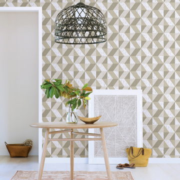 Show details for Cerium Dark Grey Concrete Geometric Wallpaper