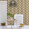 Picture of Cerium Gold Concrete Geometric Wallpaper