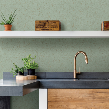 Show details for Guri Green Concrete Texture Wallpaper
