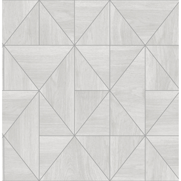 Show details for Cheverny Light Grey Wood Tile Wallpaper