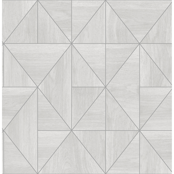 Picture of Cheverny Light Grey Wood Tile Wallpaper