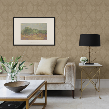 Show details for Intrinsic Light Brown Textured Geometric Wallpaper