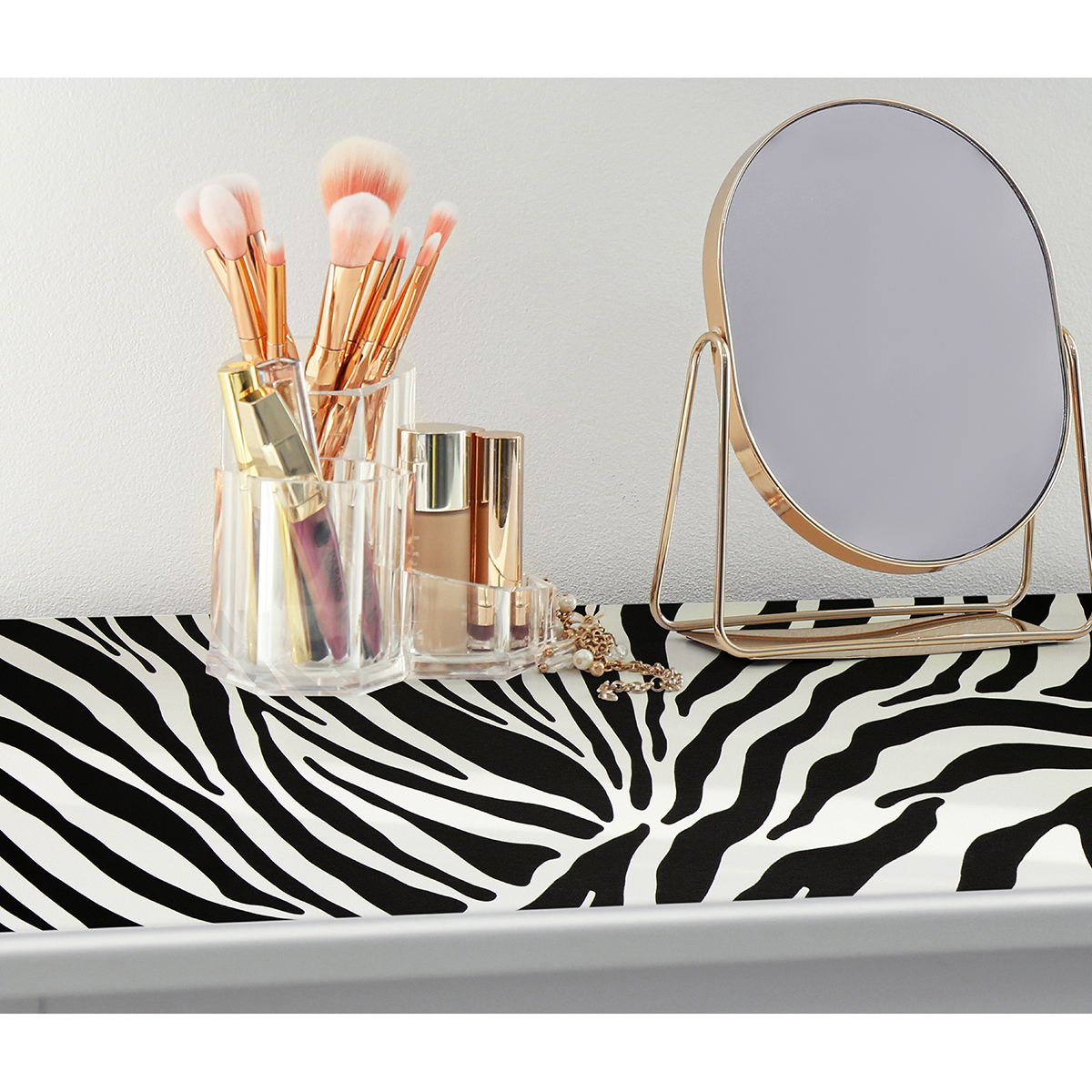 Zebra Adhesive Film Fablon Sticky Back Plastic