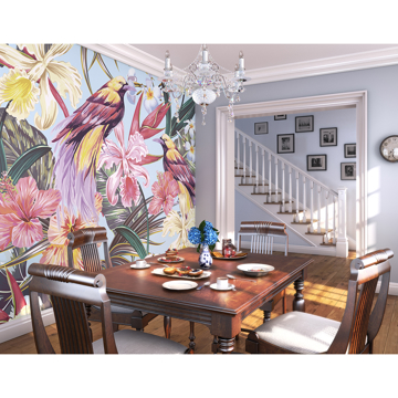 Show details for Tropical Exotic Flowers Wall Mural