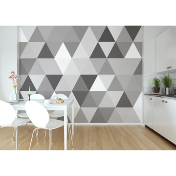 Show details for Triangular Geometric Pattern Wall Mural