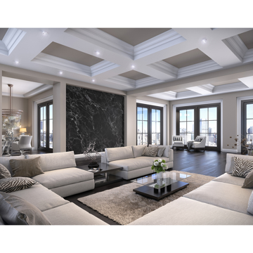 Show details for Black Marble Wall Mural