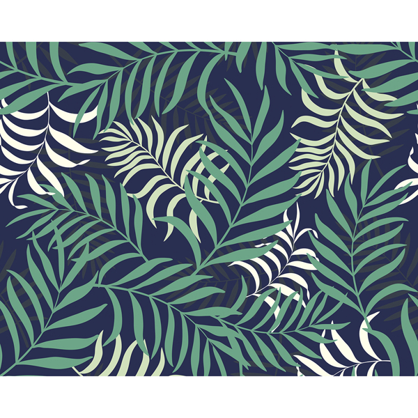 Picture of Exotic Jungle Leaves Wall Mural