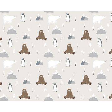 Show details for Winter With Animal Friends Wall Mural