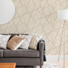 Picture of Avatar White Abstract Geometric Wallpaper