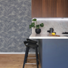 Picture of Lanai Pewter Fronds Wallpaper