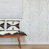Picture of Diani White Metallic Tree Wallpaper
