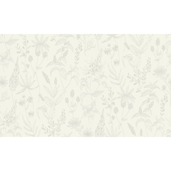 Picture of Nami White Floral Wallpaper