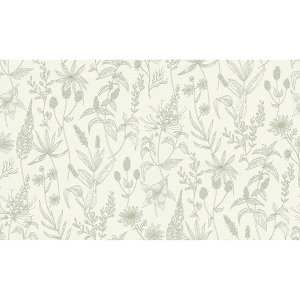Picture of Nami Olive Floral Wallpaper