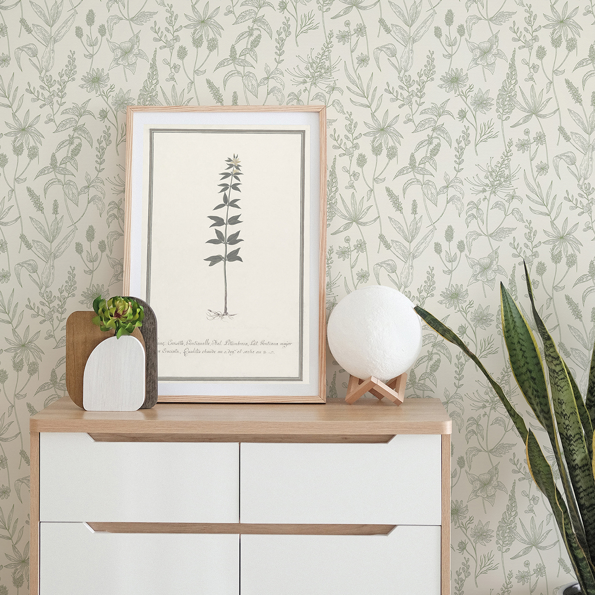 2979 37363 5 Nami Olive Floral Wallpaper by Advantage