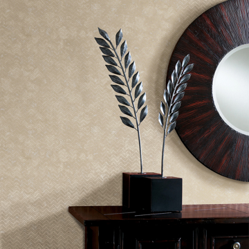 Show details for Luna Copper Distressed Chevron Wallpaper