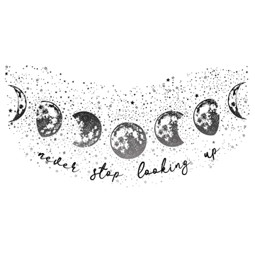 Show details for Never Stop Looking Up Wall Quote Decals