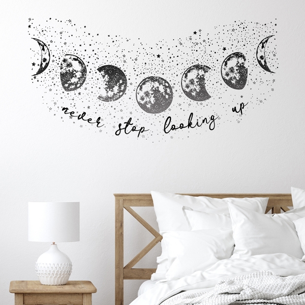 Picture of Never Stop Looking Up Wall Quote Decals