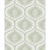 Picture of Green Primitive Leaves Peel and Stick Wallpaper