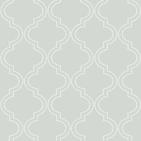 Picture of Grey Quatrefoil Peel & Stick Wallpaper