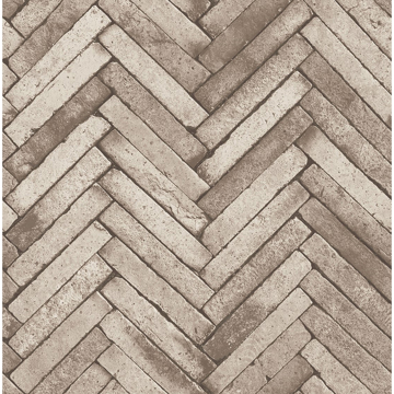 Show details for Ryon Taupe Diagonal Slate Wallpaper