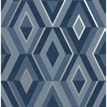 Picture of Shard Blue Geometric Wallpaper