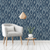 Picture of Shard Blue Geometric Wallpaper