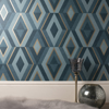 Picture of Shard Turquoise Geometric Wallpaper