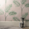 Picture of South Beach Blush Fronds Wallpaper