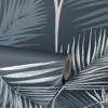 Picture of South Beach Navy Fronds Wallpaper