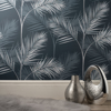 Picture of South Beach Navy Fronds Wallpaper