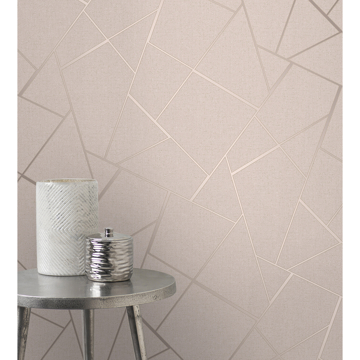 Show details for Quartz Blush Fractal Wallpaper