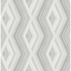 Picture of Aura Silver Geometric Wallpaper