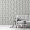 Picture of Aura Silver Geometric Wallpaper