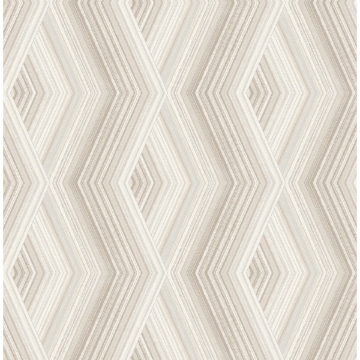 M1580 - Aura Silver Geometric Wallpaper - by Crown