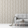 Picture of Aura Taupe Geometric Wallpaper