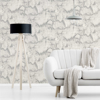 Picture of Aura Silver Marble Wallpaper