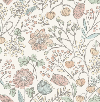 Show details for Pastel Southern Trail Peel and Stick Wallpaper