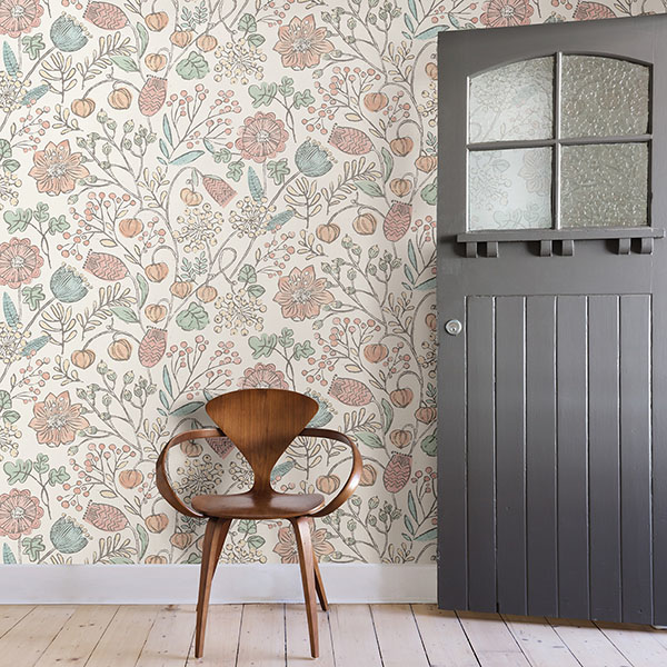 NUS3623 - Pastel Southern Trail Peel and Stick Wallpaper - by NuWallpaper