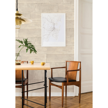 Show details for Lanier Neutral Stone Plank Wallpaper