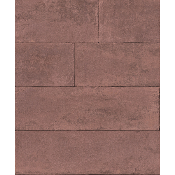 Picture of Lanier Oxblood Stone Plank Wallpaper