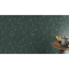 Picture of Roderick Teal Faux Snakeskin Wallpaper