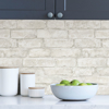 Picture of White Denver Brick Peel and Stick Wallpaper