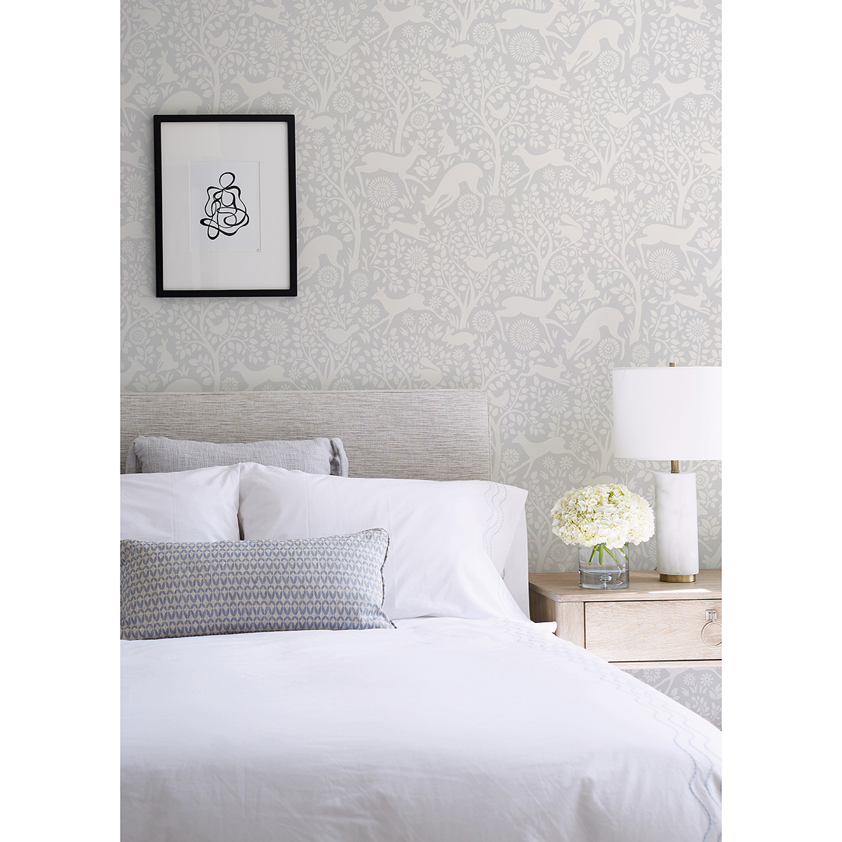 NUS3677 - Grey Merriment Peel and Stick Wallpaper - by NuWallpaper