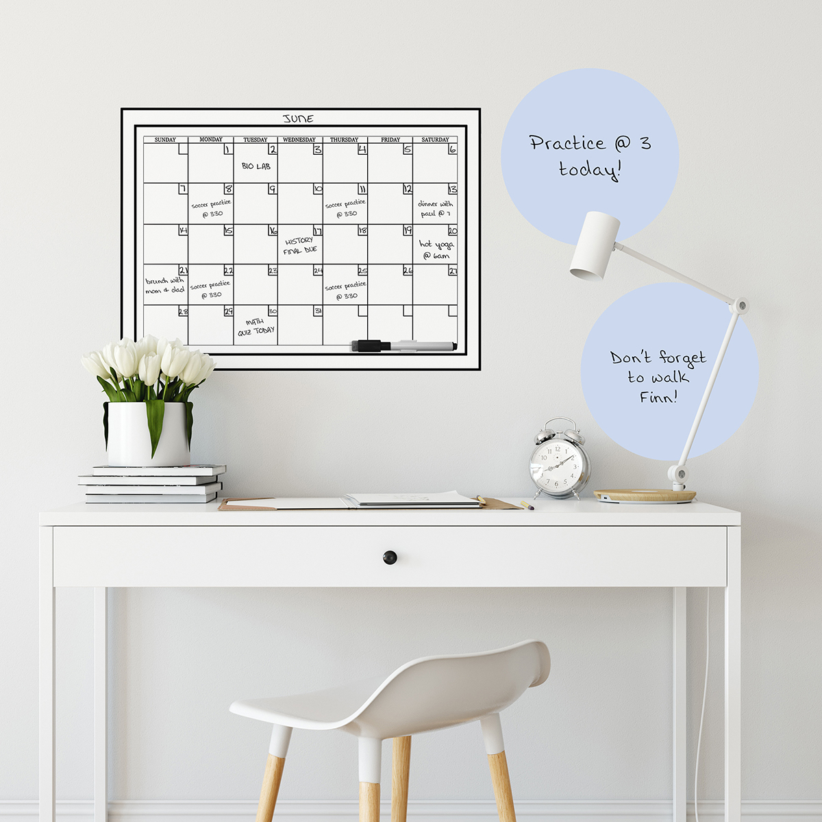 Whiteboard Monthly Calendar Calendar Sticker Calendar Decal